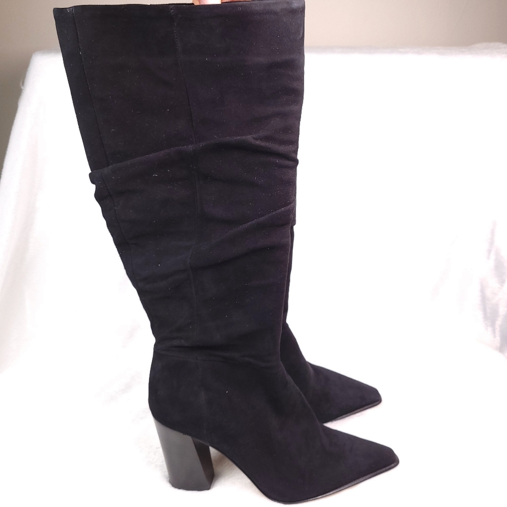 Vince Black Heeled Boots